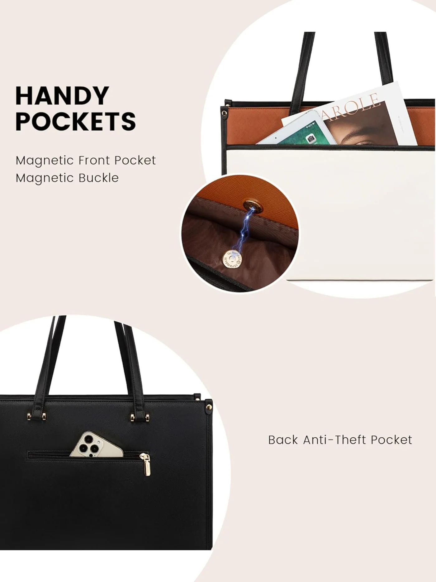 2-in-1 Laptop Tote, 15.6" 17.3" - Image 5