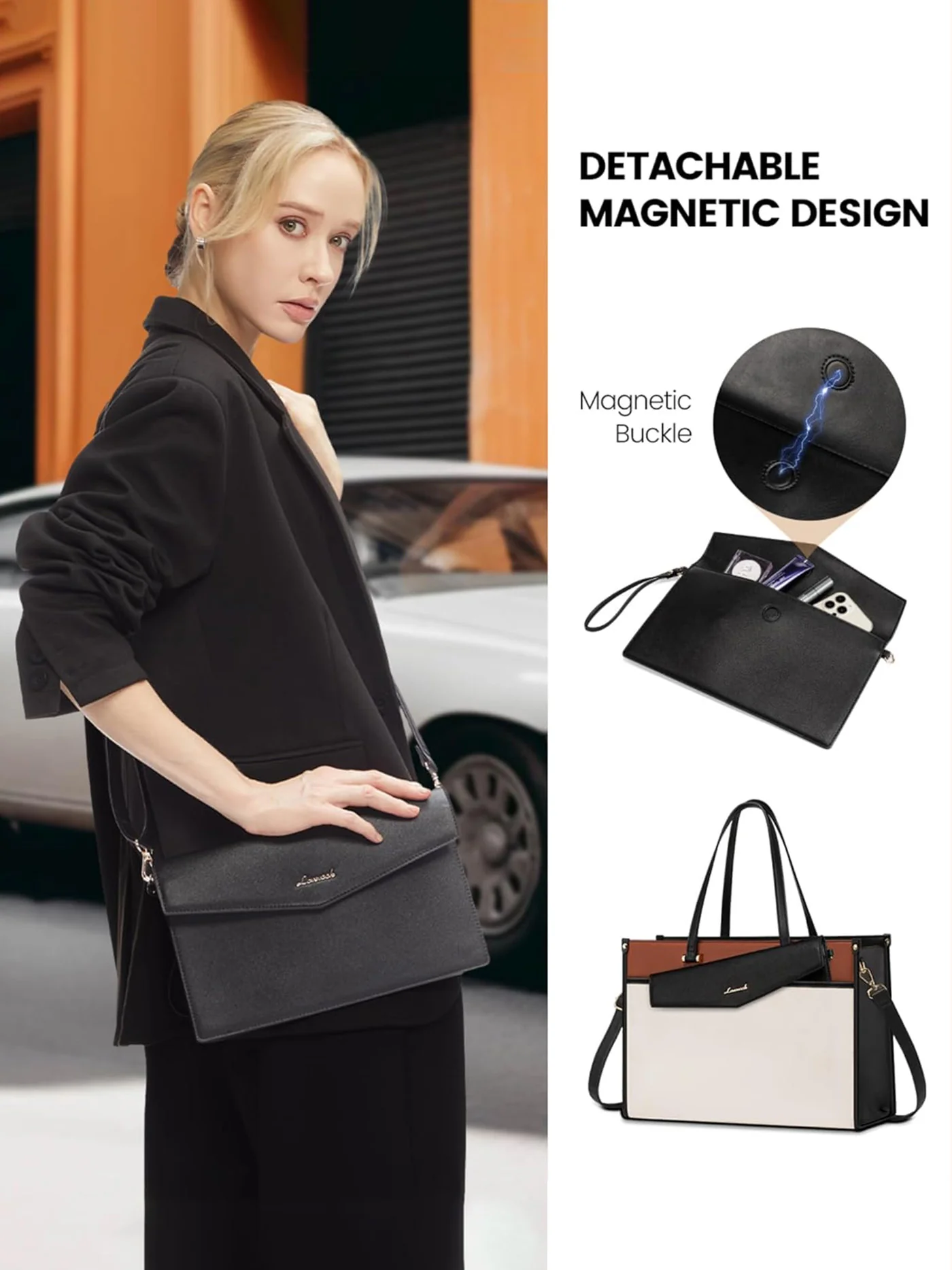2-in-1 Laptop Tote, 15.6" 17.3" - Image 8