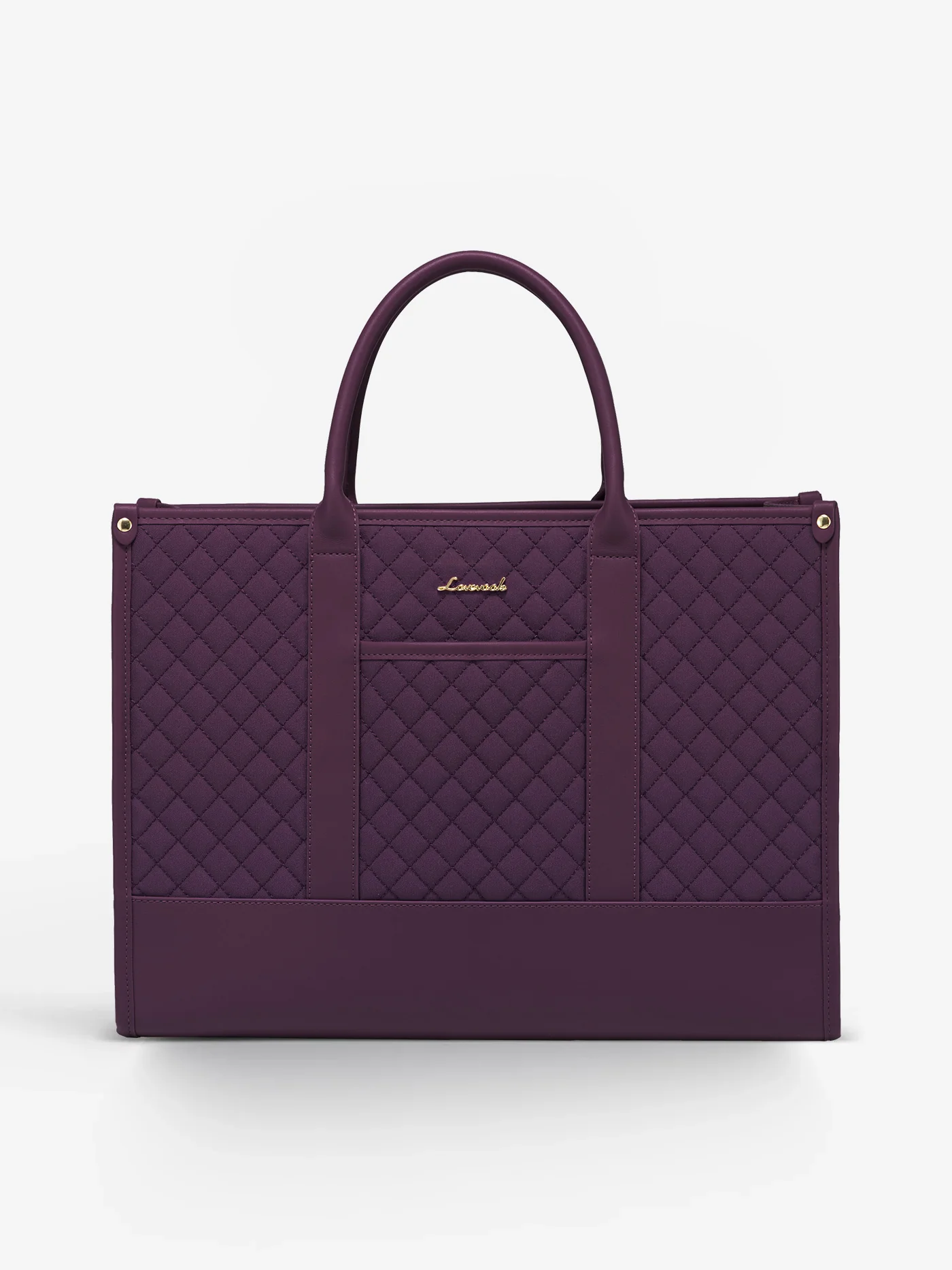 2 Pcs Quilted Laptop Tote Bag, 15.6" 17" - Image 12