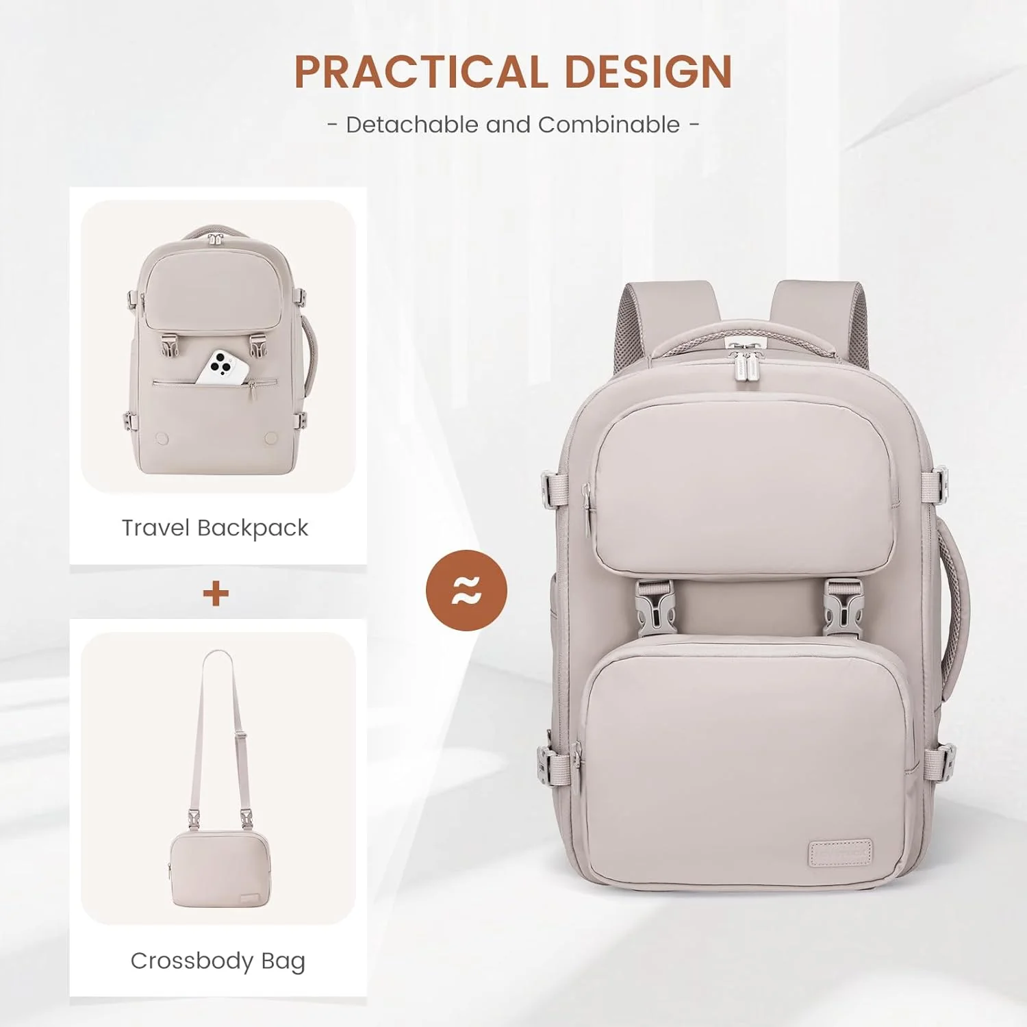 2Pcs Carry on Backpack, 40L 50L - Image 3