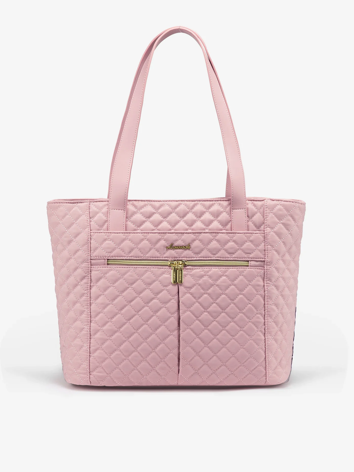 2Pcs Diamond Quilted Tote Bag, 15.6" 17" - Image 10