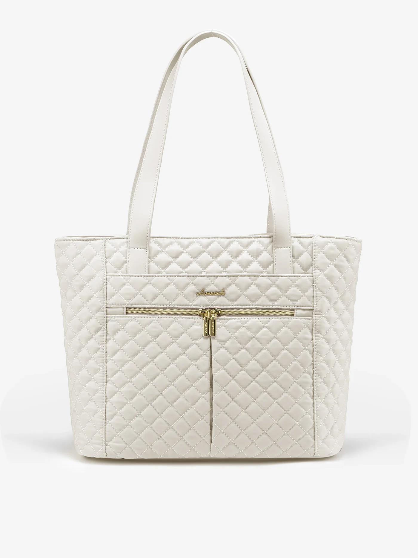 2Pcs Diamond Quilted Tote Bag, 15.6" 17" - Image 11