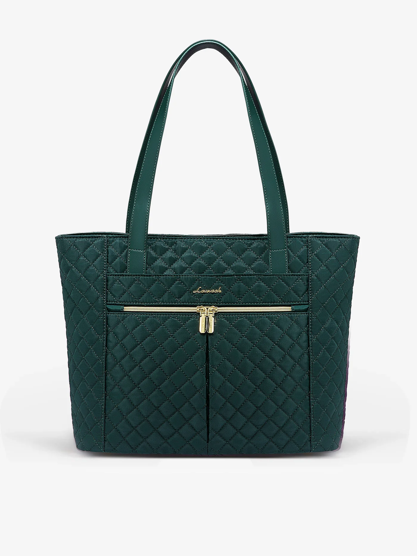 2Pcs Diamond Quilted Tote Bag, 15.6" 17" - Image 12