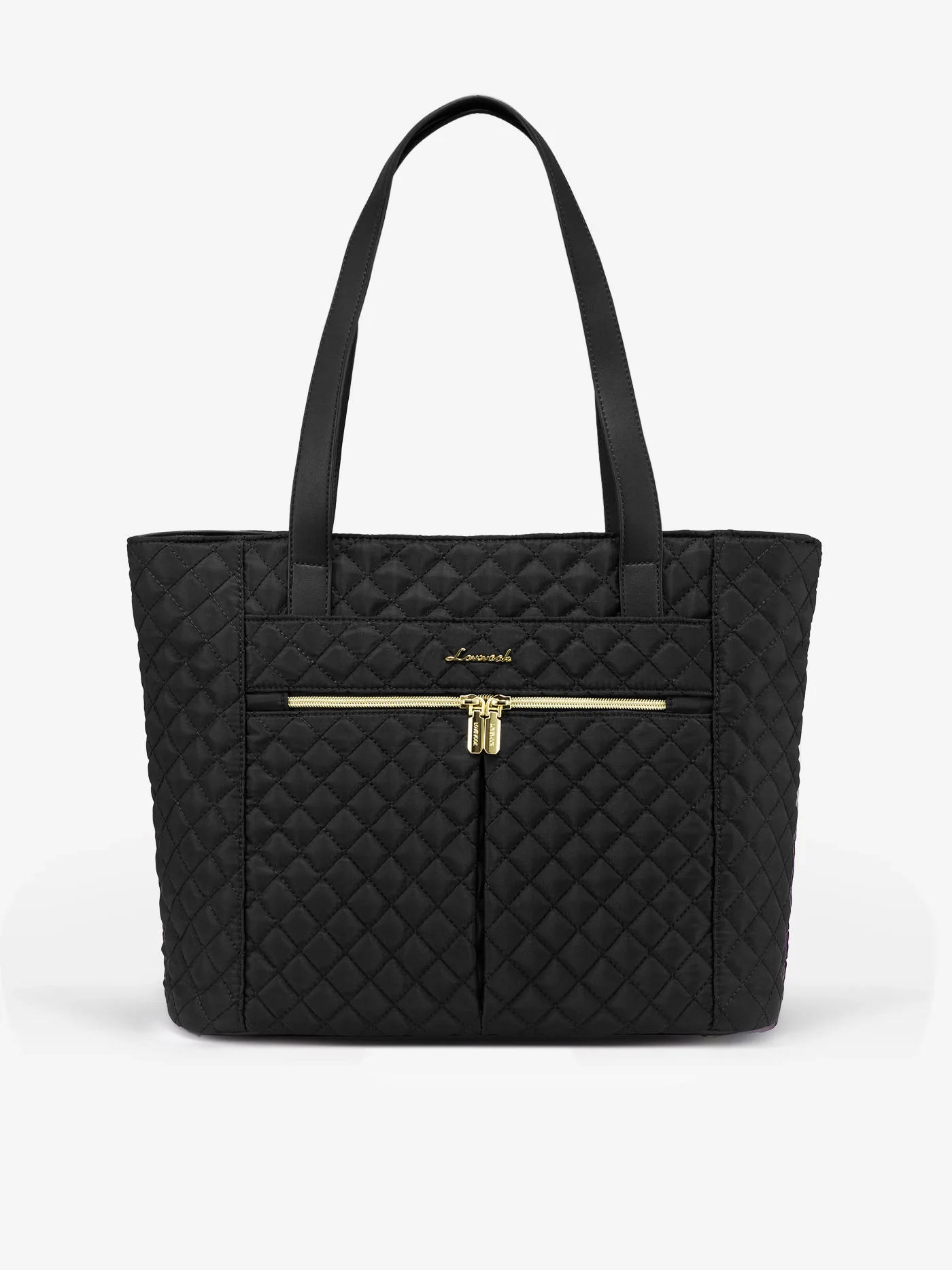 2Pcs Diamond Quilted Tote Bag, 15.6" 17" - Image 9