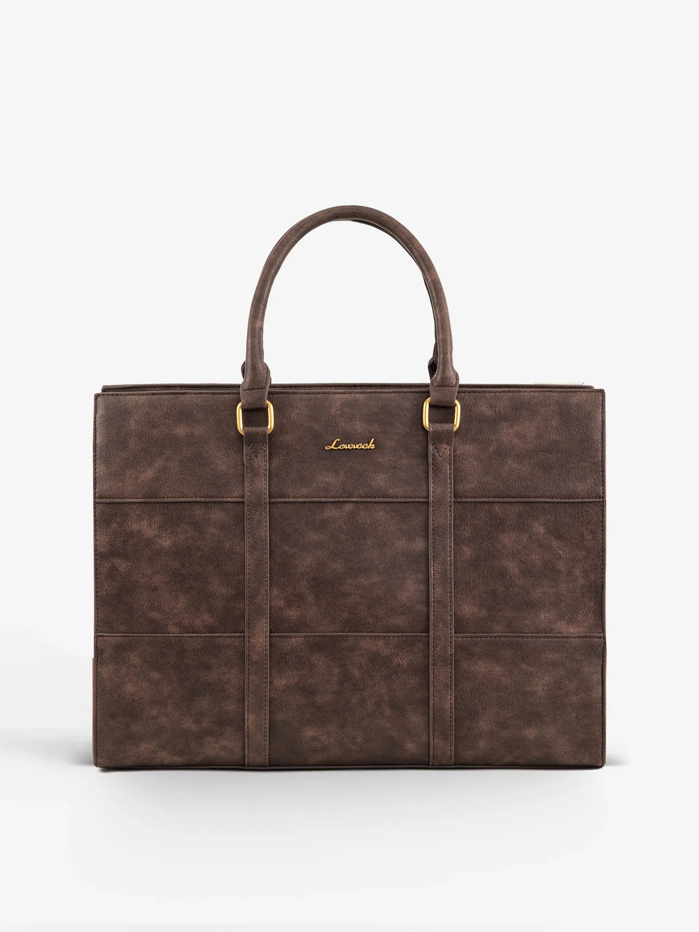 2Pcs Elegant Colorblock Tote Bag, 15.6" - Image 10