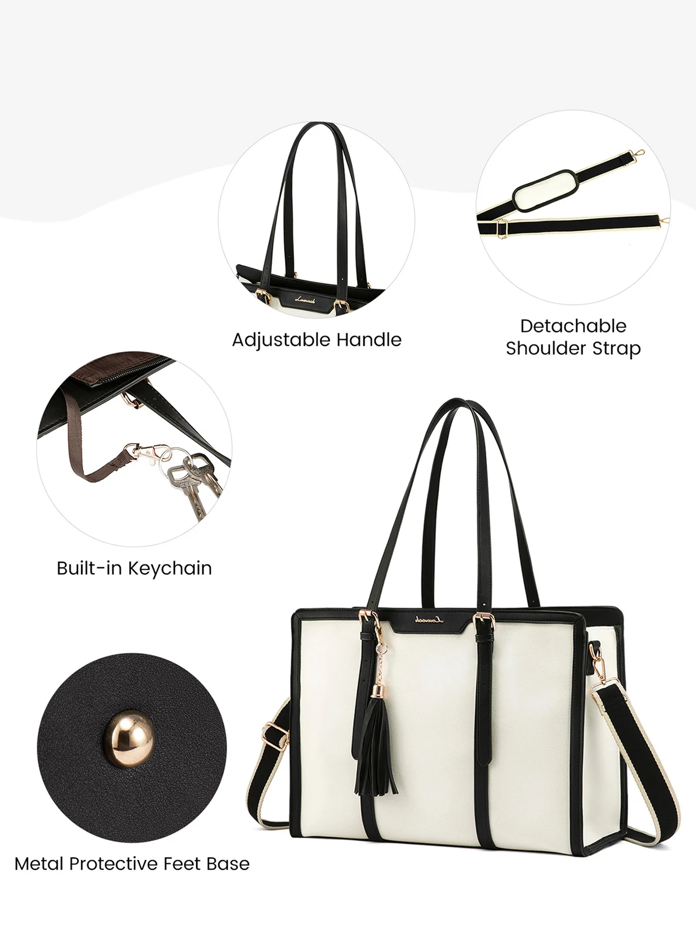2Pcs Enamored Laptop Bag, 15.6" 17.3" - Image 6