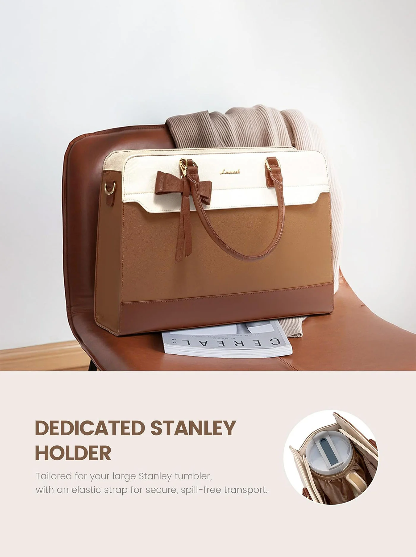 2Pcs Laptop Tote Bag, 15.6" - Image 3