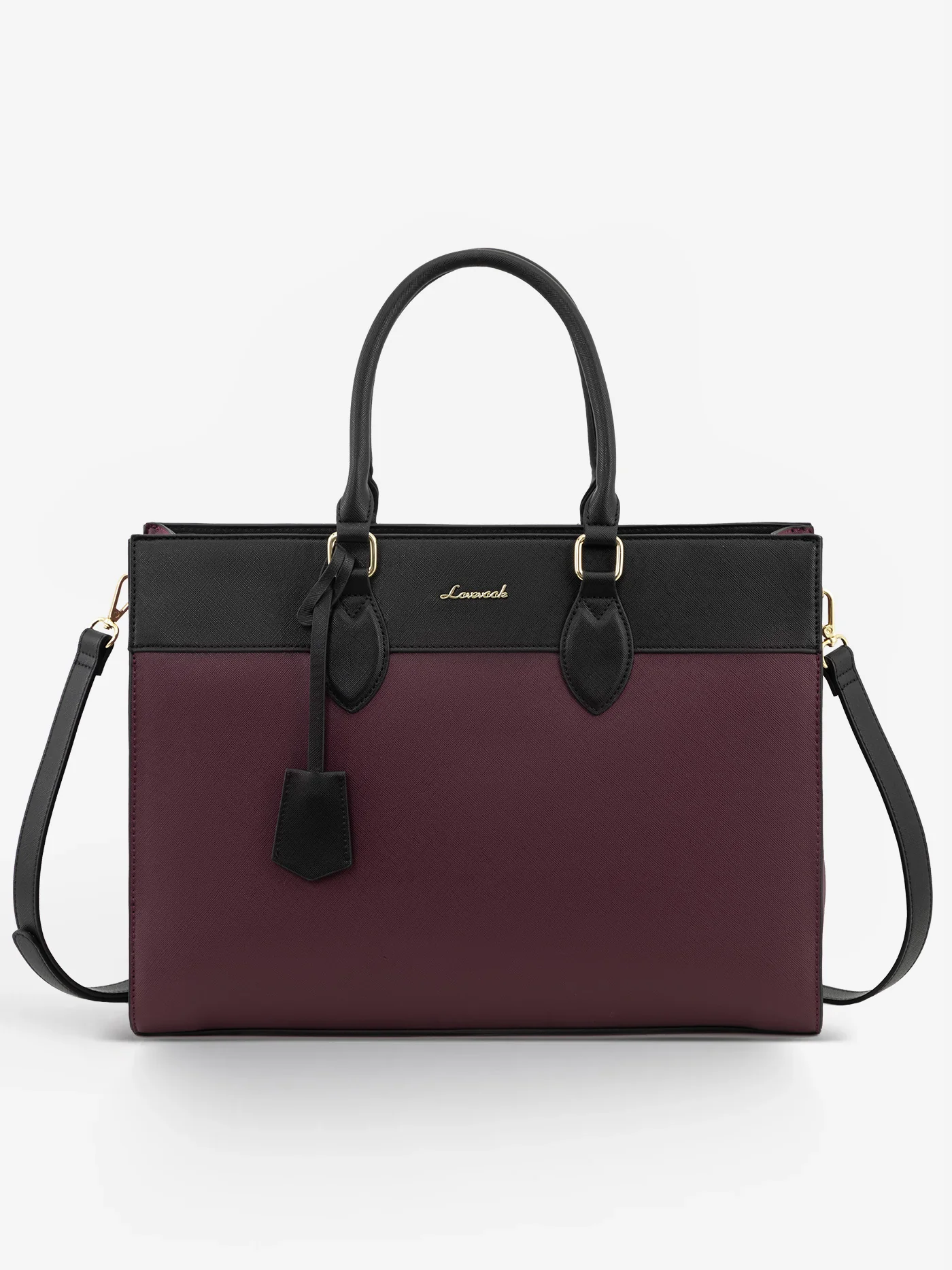 2Pcs Leather Computer Bag, 15.6" 17.3" - Image 11