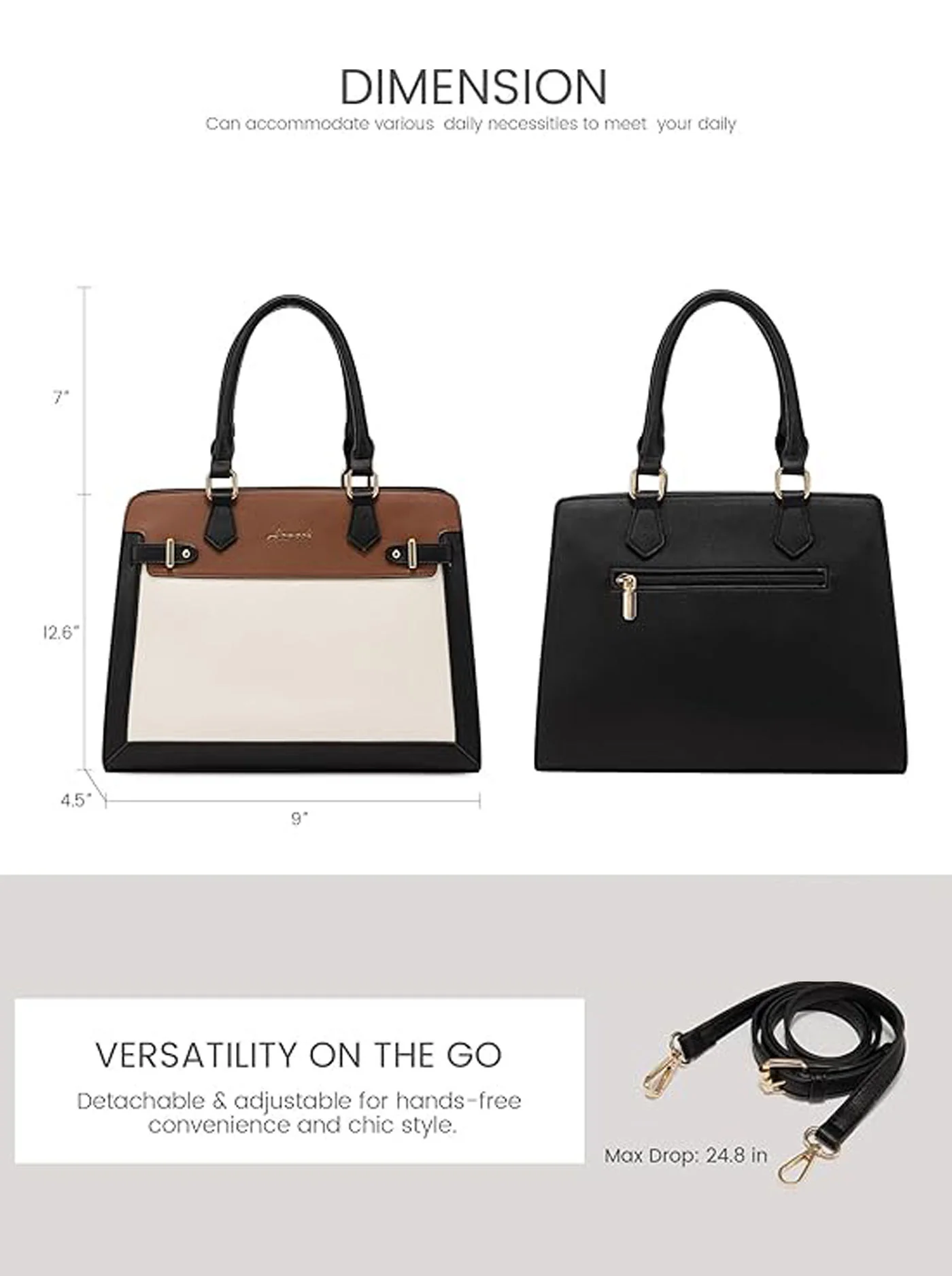 Leather Handbag and Purse - Image 4