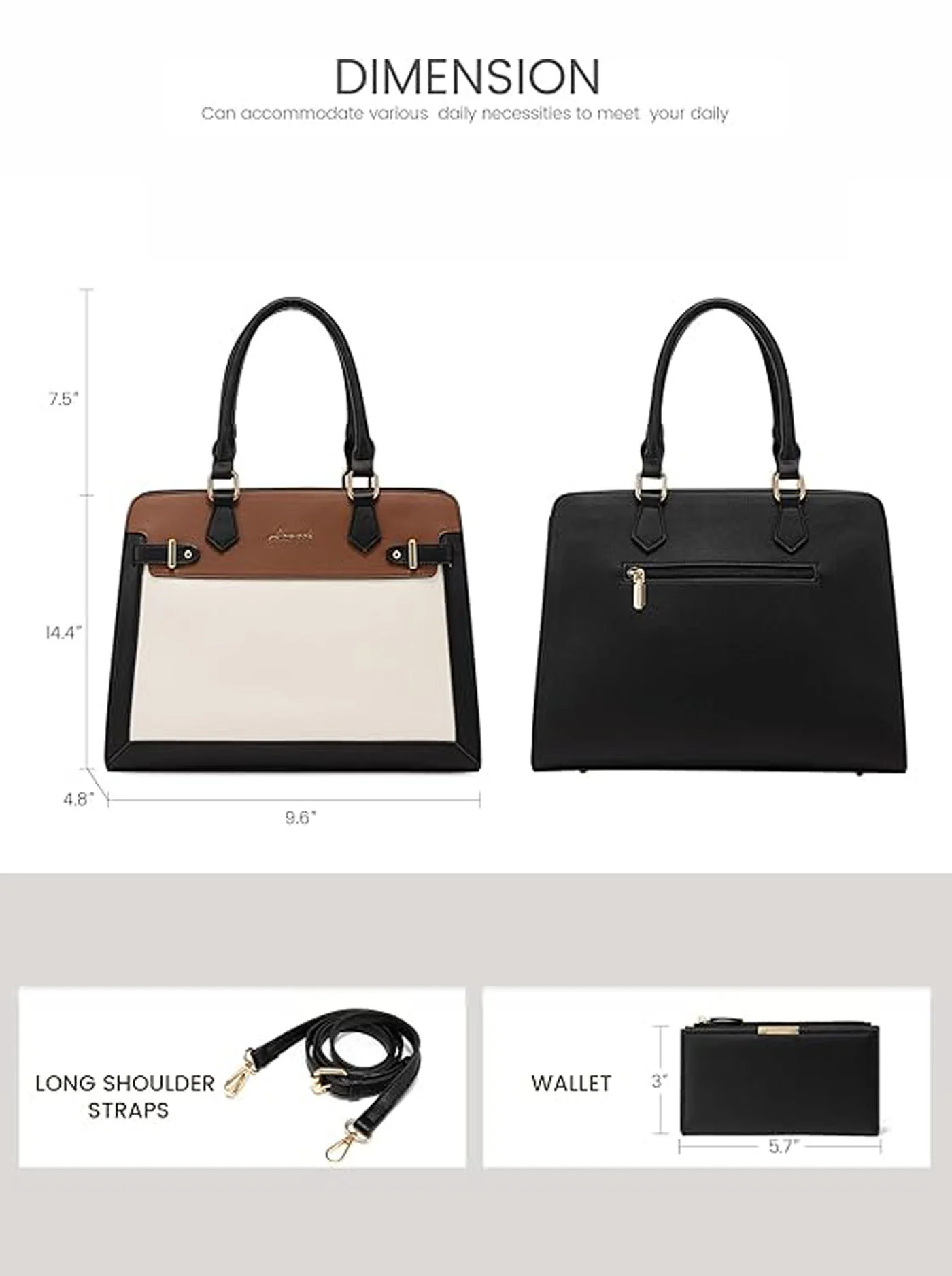 Leather Handbag and Purse - Image 5