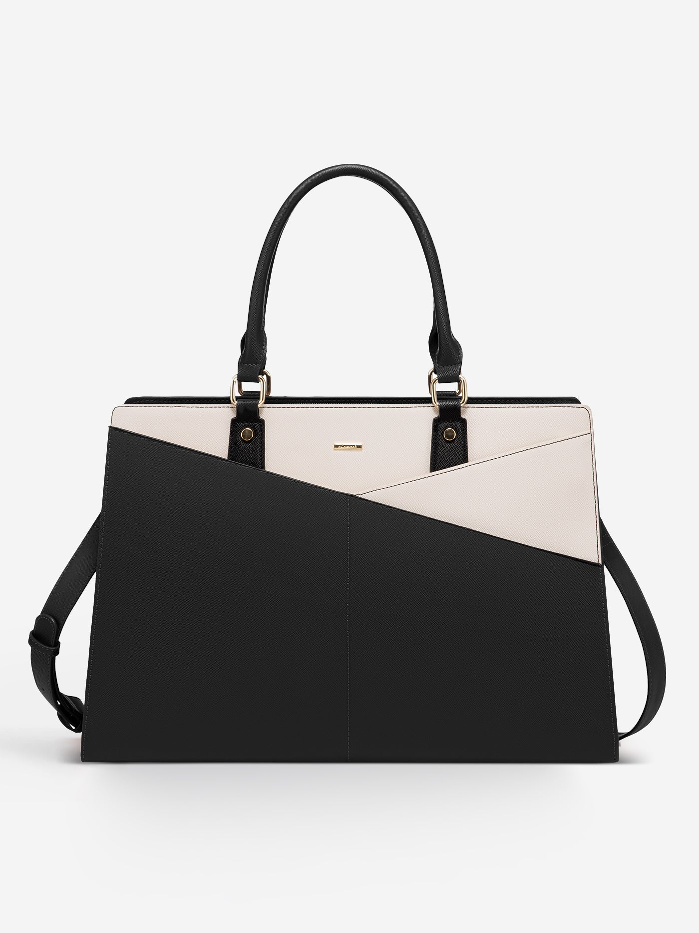 2Pcs Leather Office Laptop Tote Bag, 15.6" 17.3" - Image 6