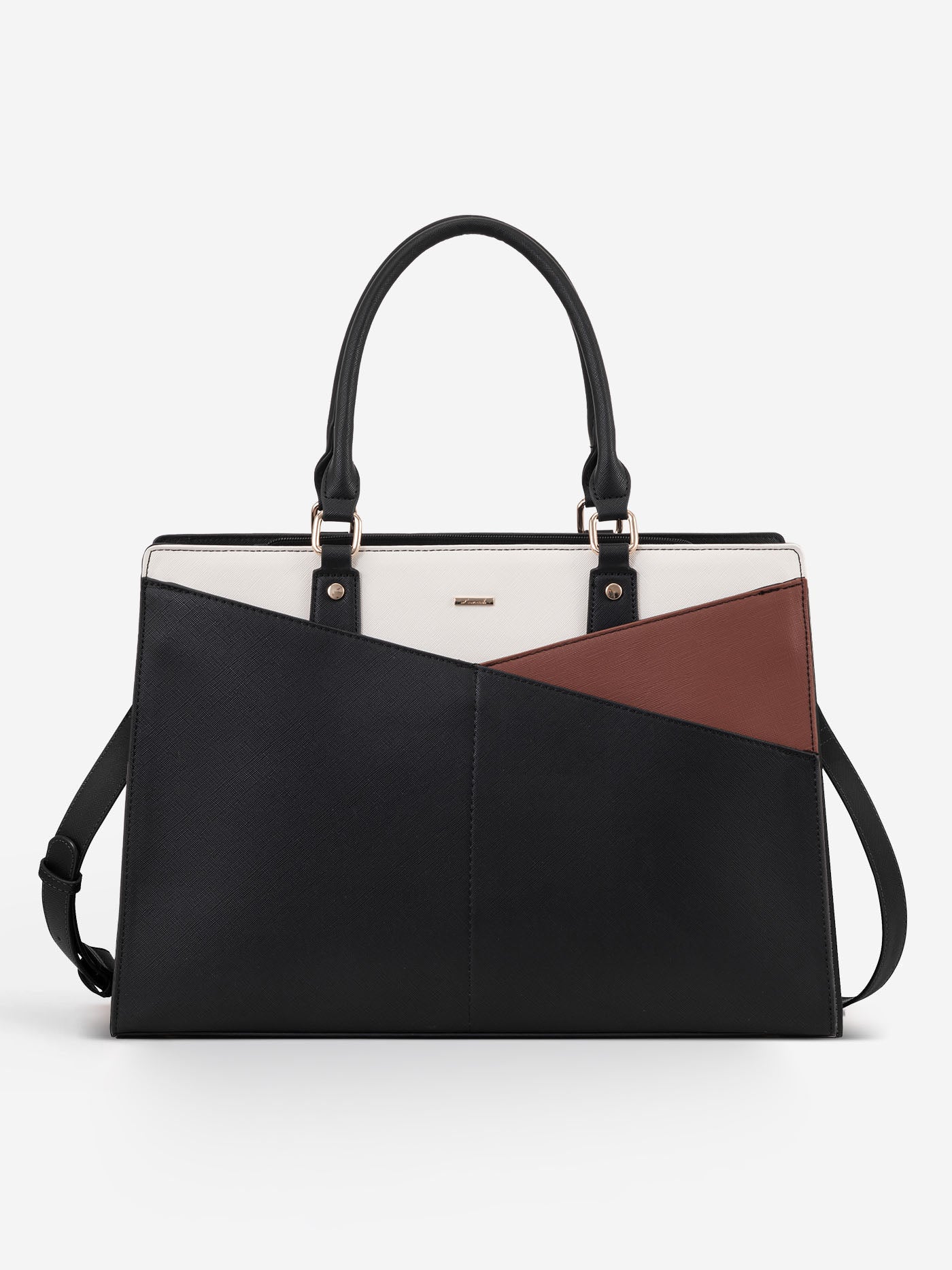 2Pcs Leather Office Laptop Tote Bag, 15.6" 17.3" - Image 8