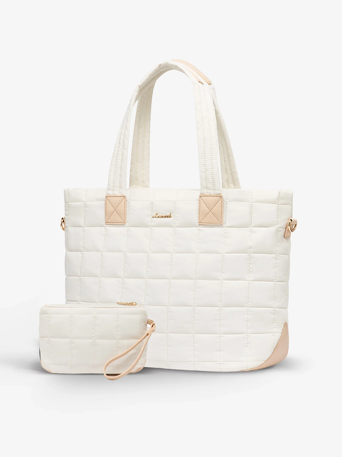 2Pcs Lightweight Puffer Tote Bag, 15.6" 17" - Image 8