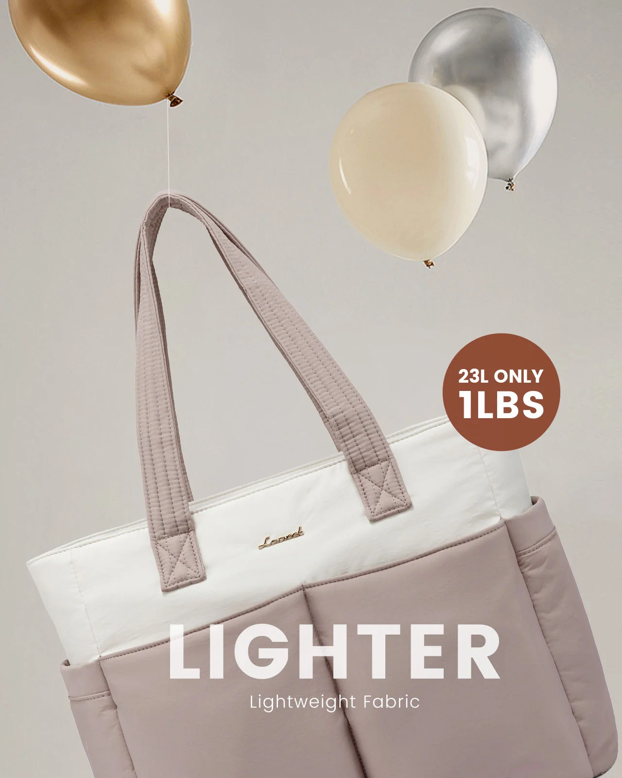 2Pcs Multi-pocket Puffer Tote Bag, 15.6" 17.3" - Image 10