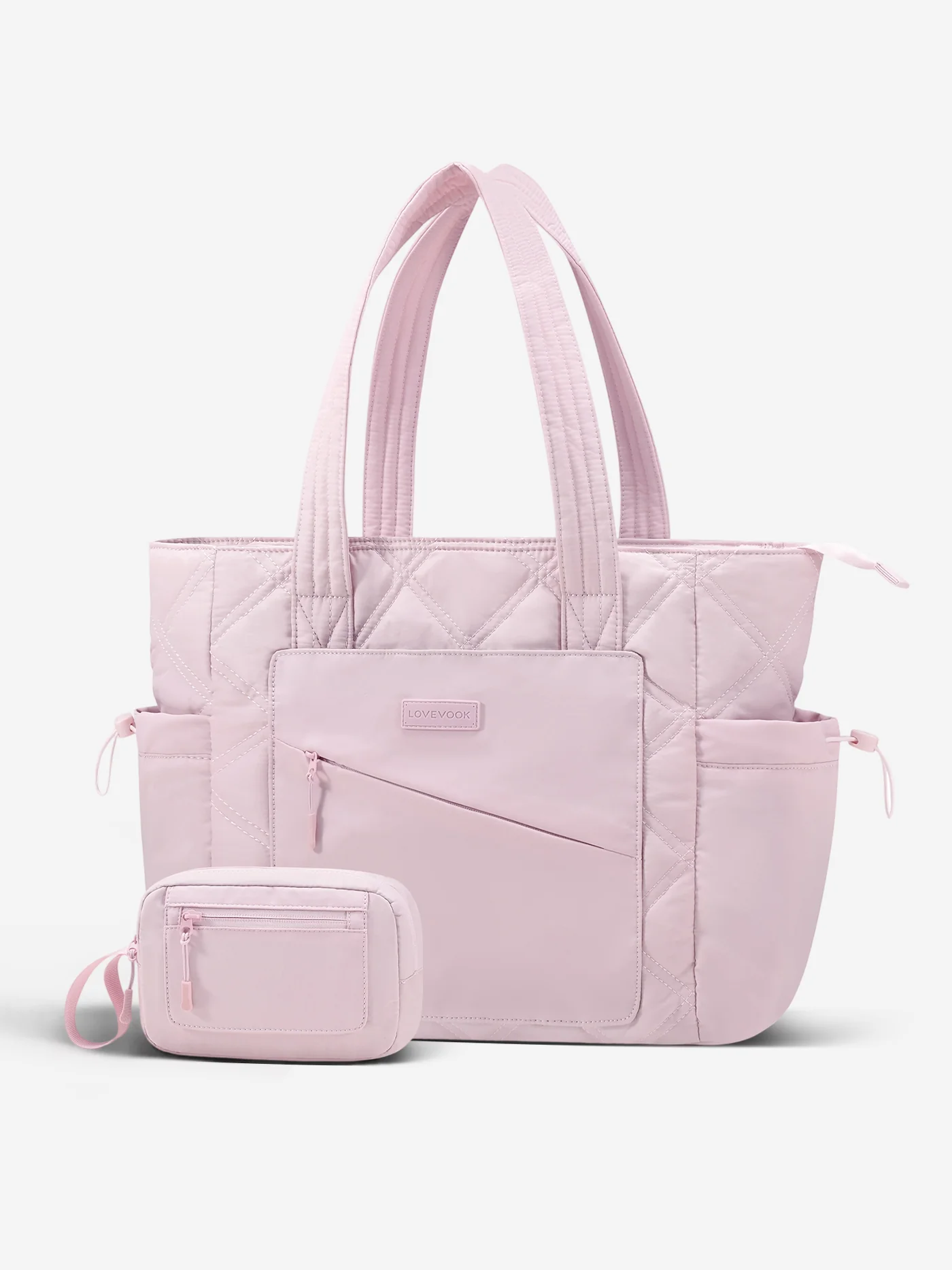 2Pcs Quilted Puffer Tote Bag, 15.6" 17.3" - Image 18