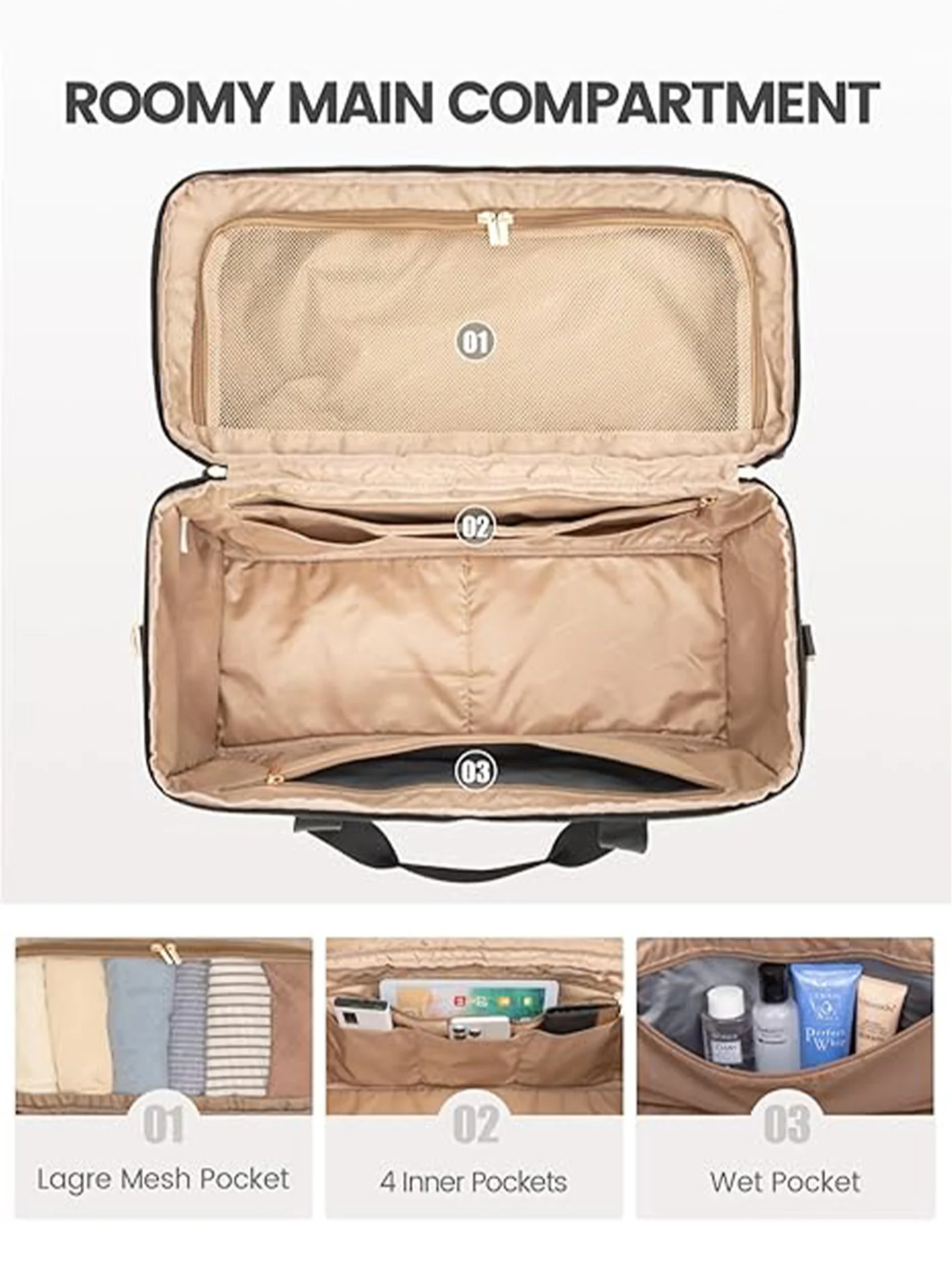 3Pcs Carry On Duffel Bag - Image 3