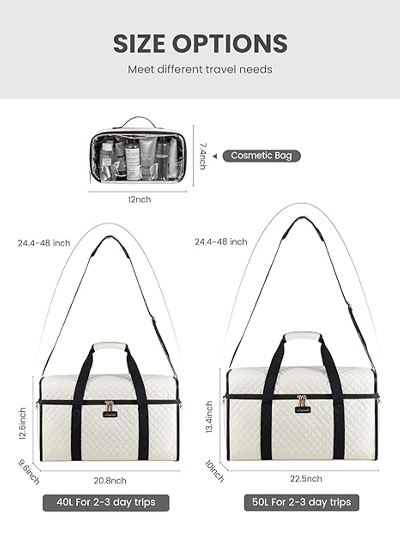 3Pcs Carry On Duffel Bag - Image 4