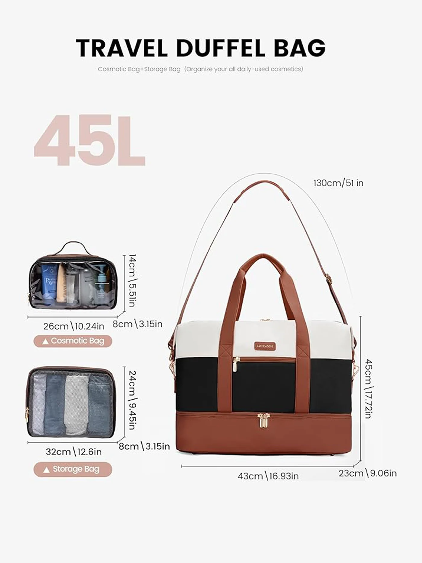 3Pcs Duffel Bag - Urban 3 - Image 4