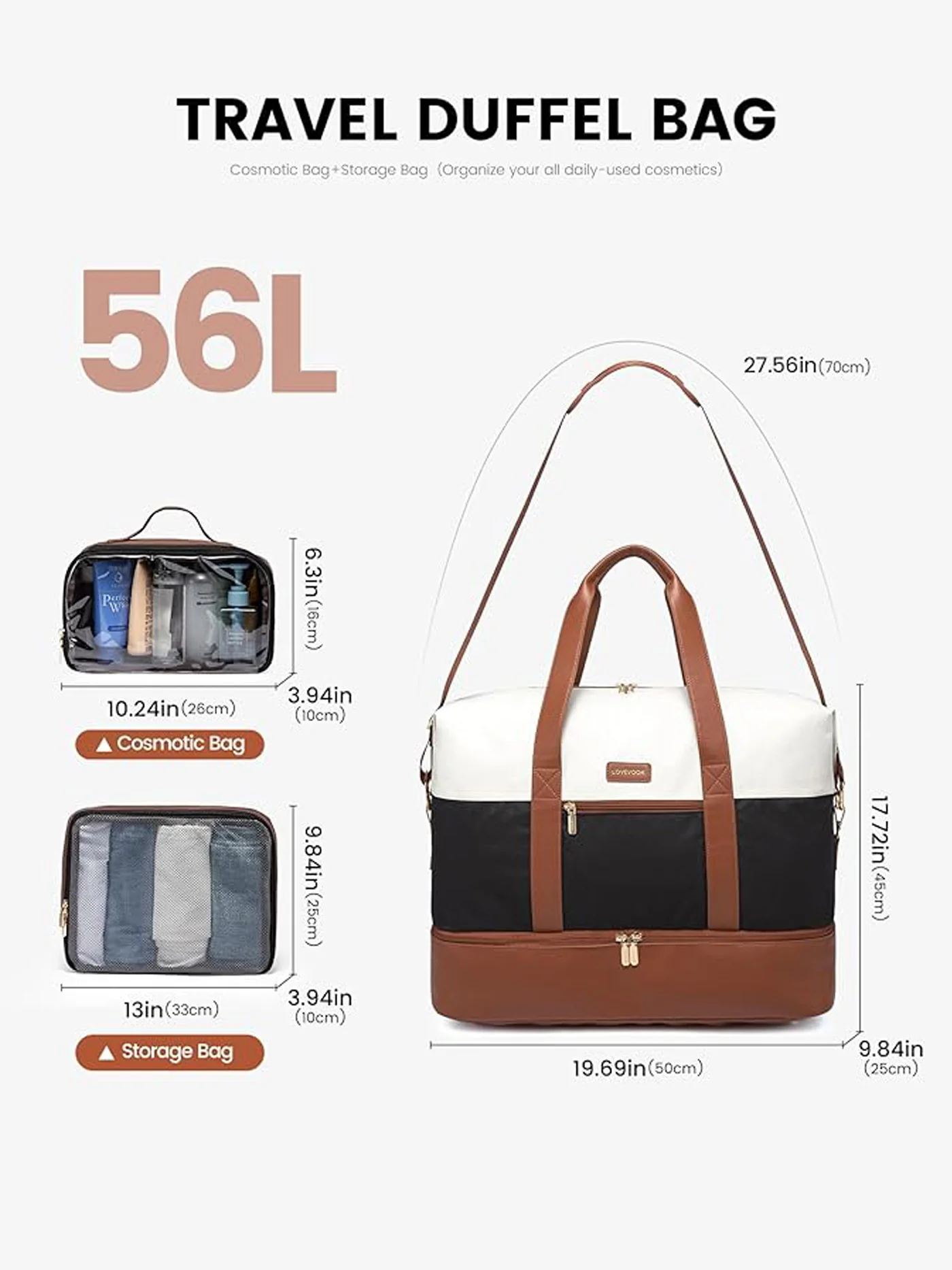 3Pcs Duffel Bag - Urban 3 - Image 5