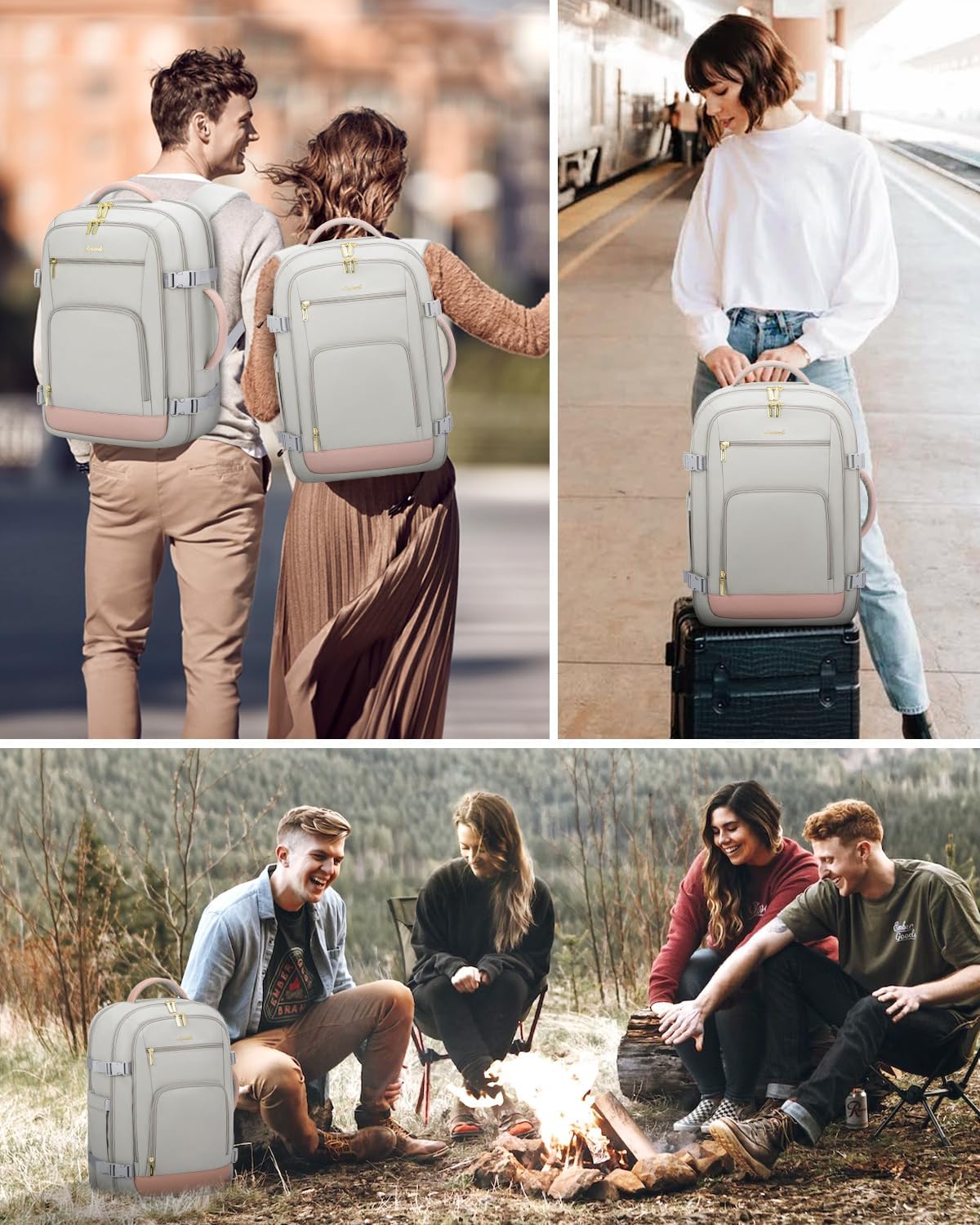 3Pcs/4Pcs Travel Backpack, 40L/50L - Image 9
