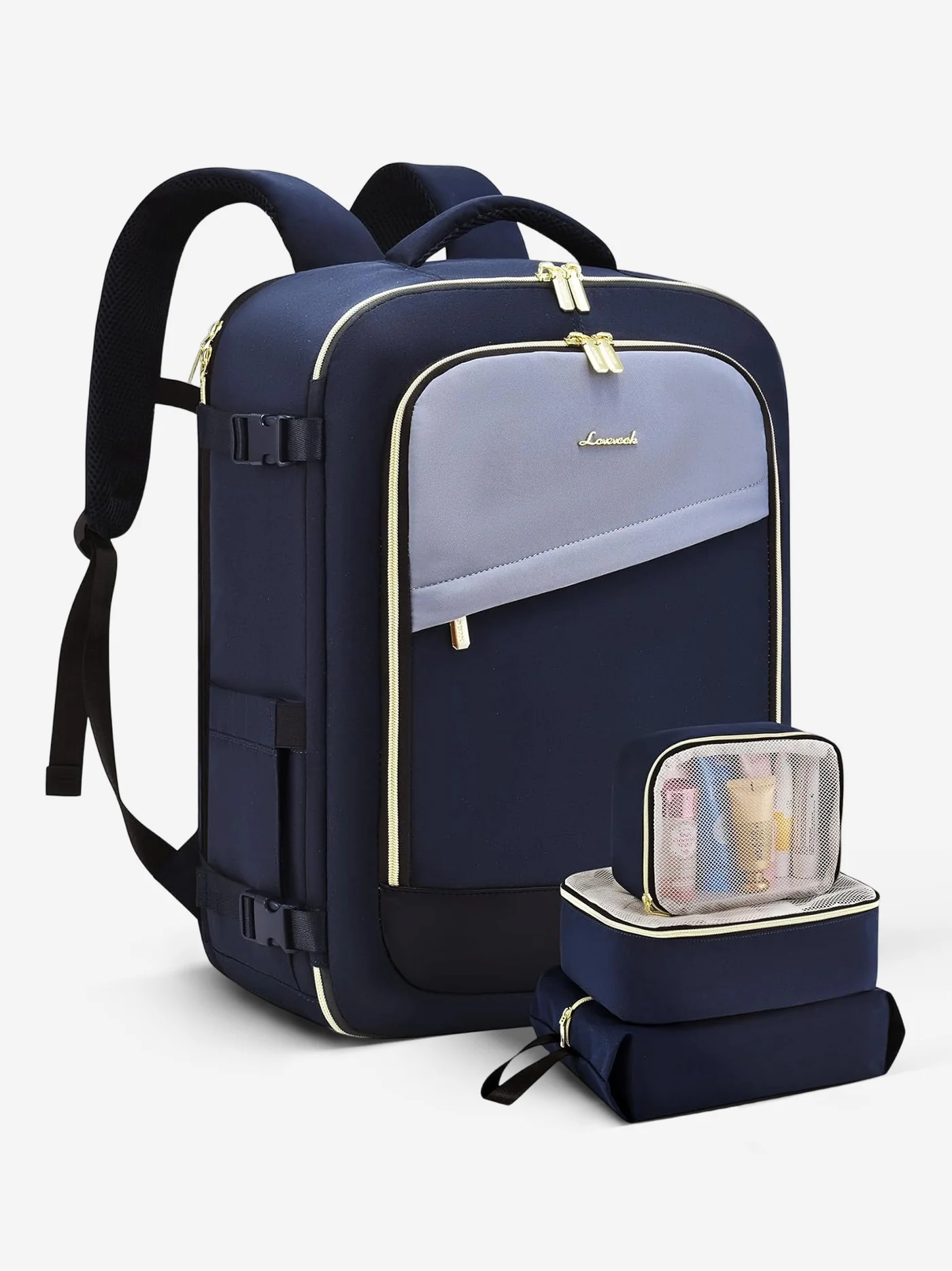 4Pcs Travel Backpack for Airplanes, 40L - Image 16