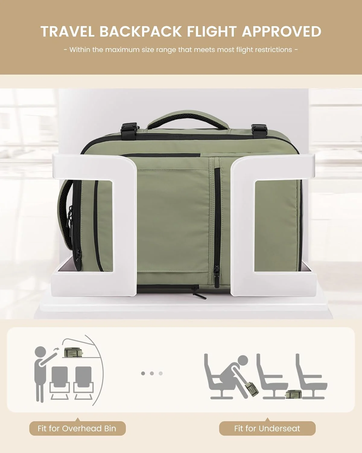 4Pcs Travel Backpack, 30-50L - Image 7