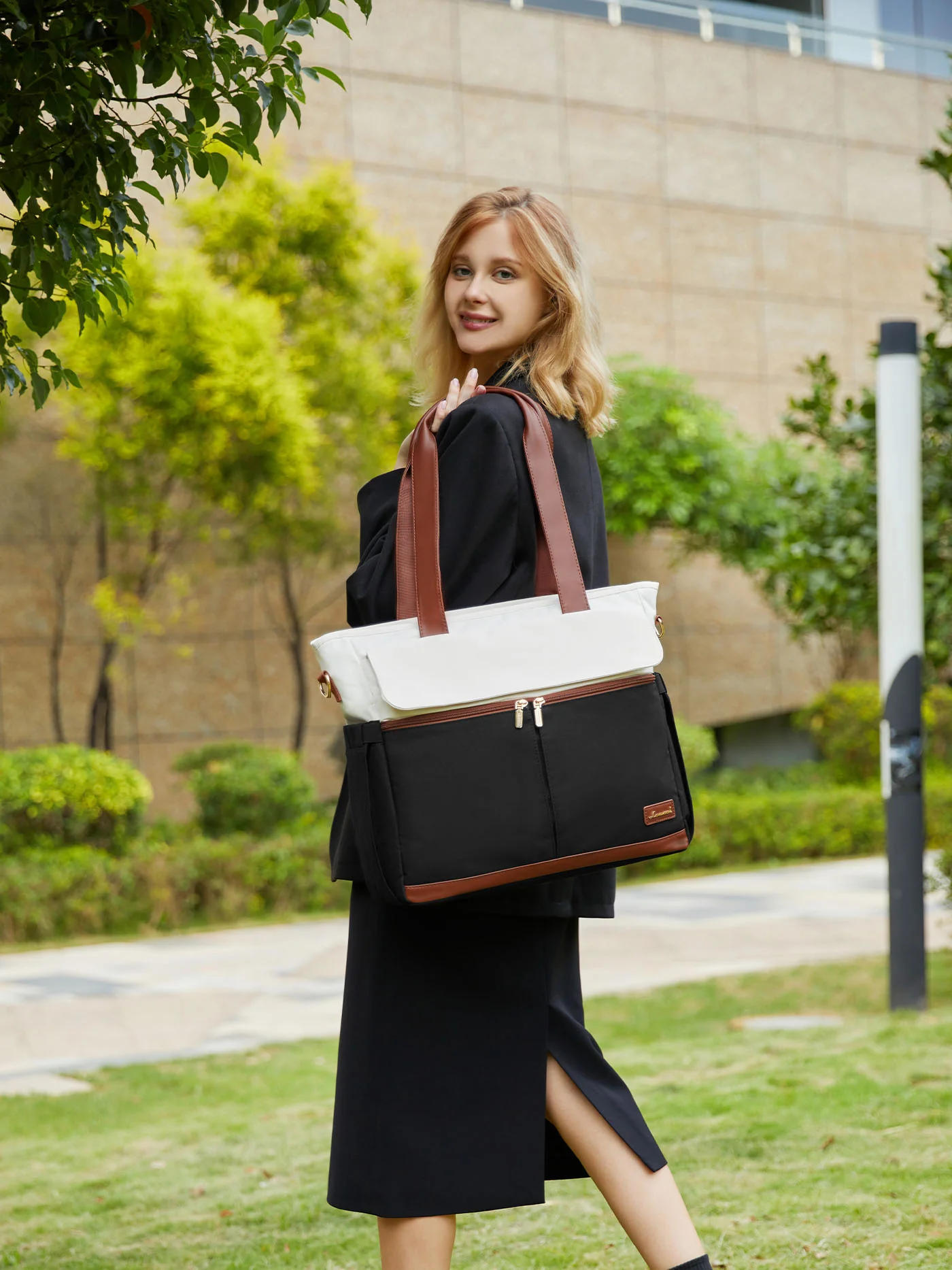 Canvas Laptop Tote Bag, 15.6" - Image 3