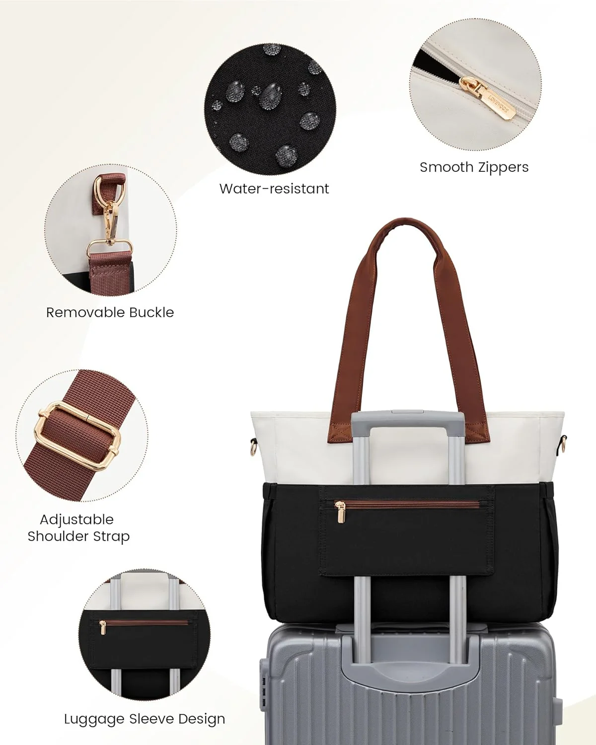 Canvas Laptop Tote Bag, 15.6" - Image 7