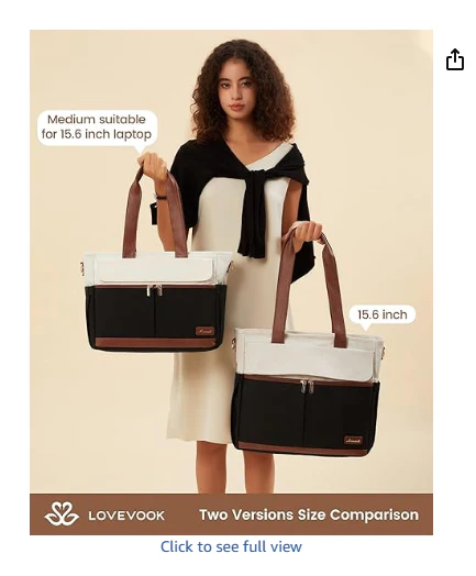 Canvas Laptop Tote Bag, 15.6" - Image 9