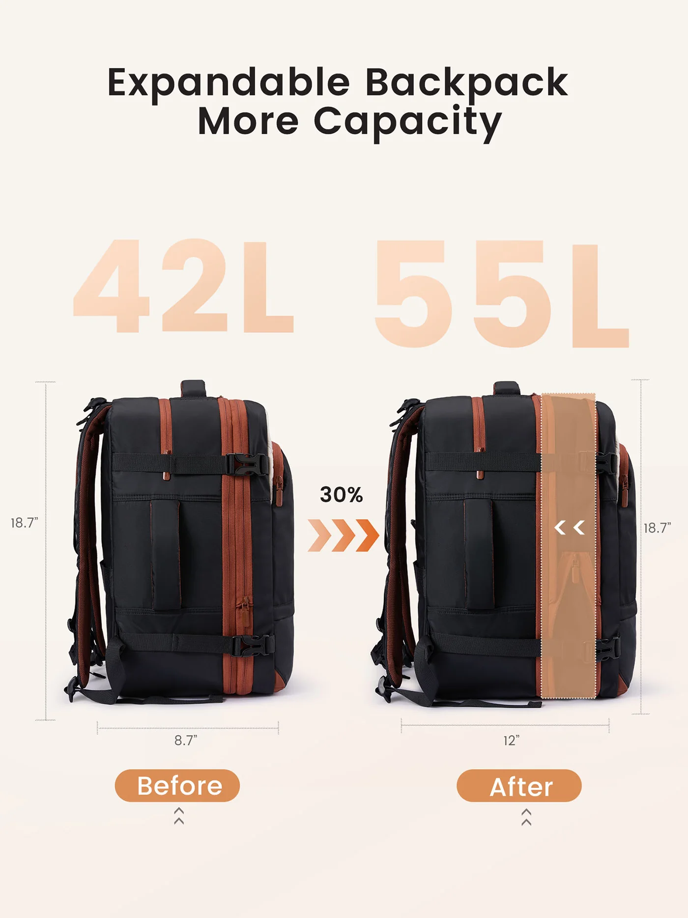 Carry On Backpack 45L/55L - Image 3