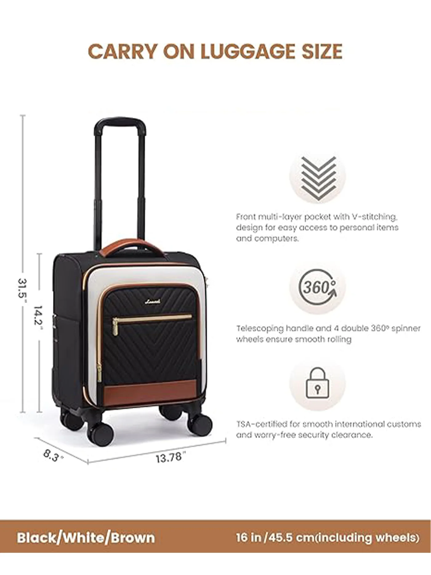 Carry on Luggage 14" 20" (ONLY US ) - Image 3