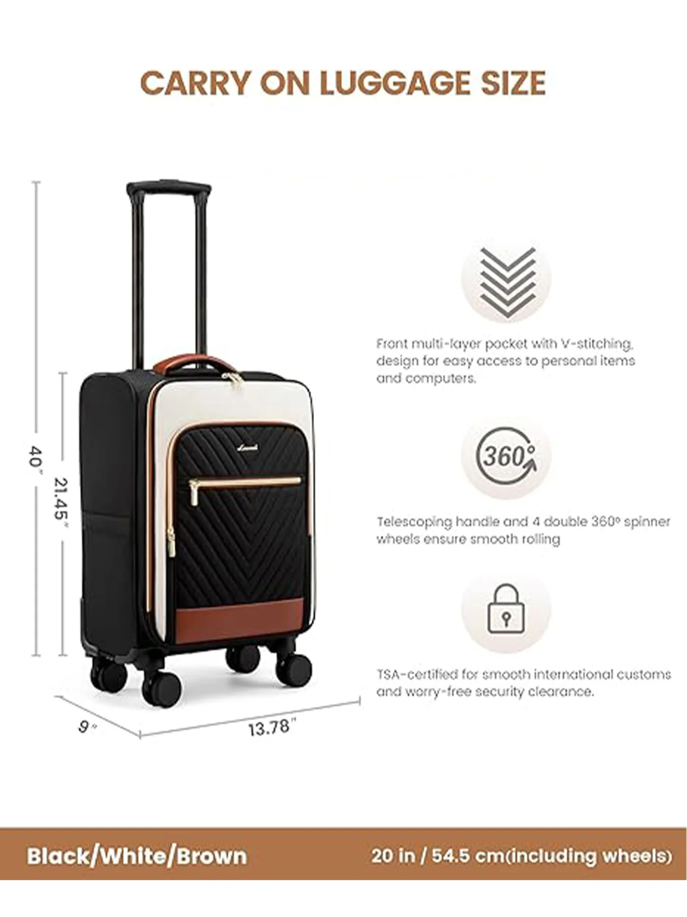 Carry on Luggage 14" 20" (ONLY US ) - Image 4