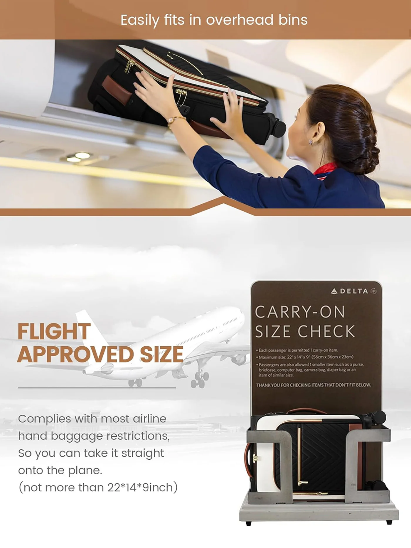 Carry on Luggage 14" 20" (ONLY US ) - Image 6