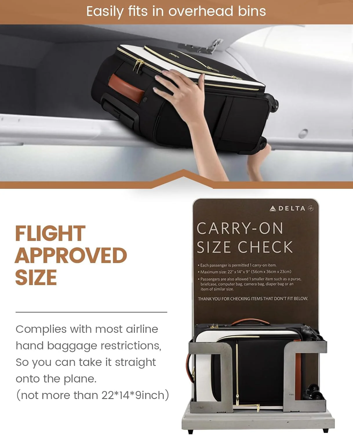 Carry-on Suitcase 16" 20" (US ONLY) - Image 6