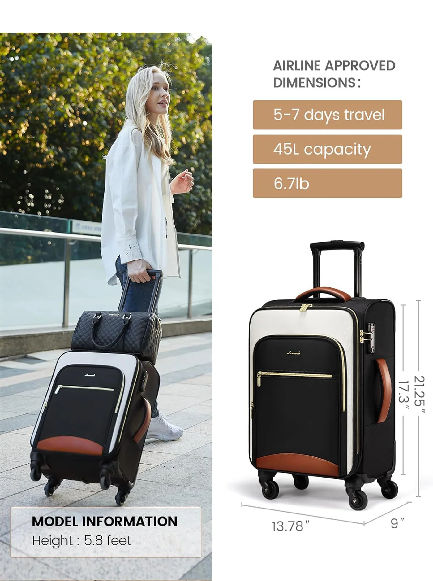 Carry-on Suitcase 16" 20" (US ONLY) - Image 8