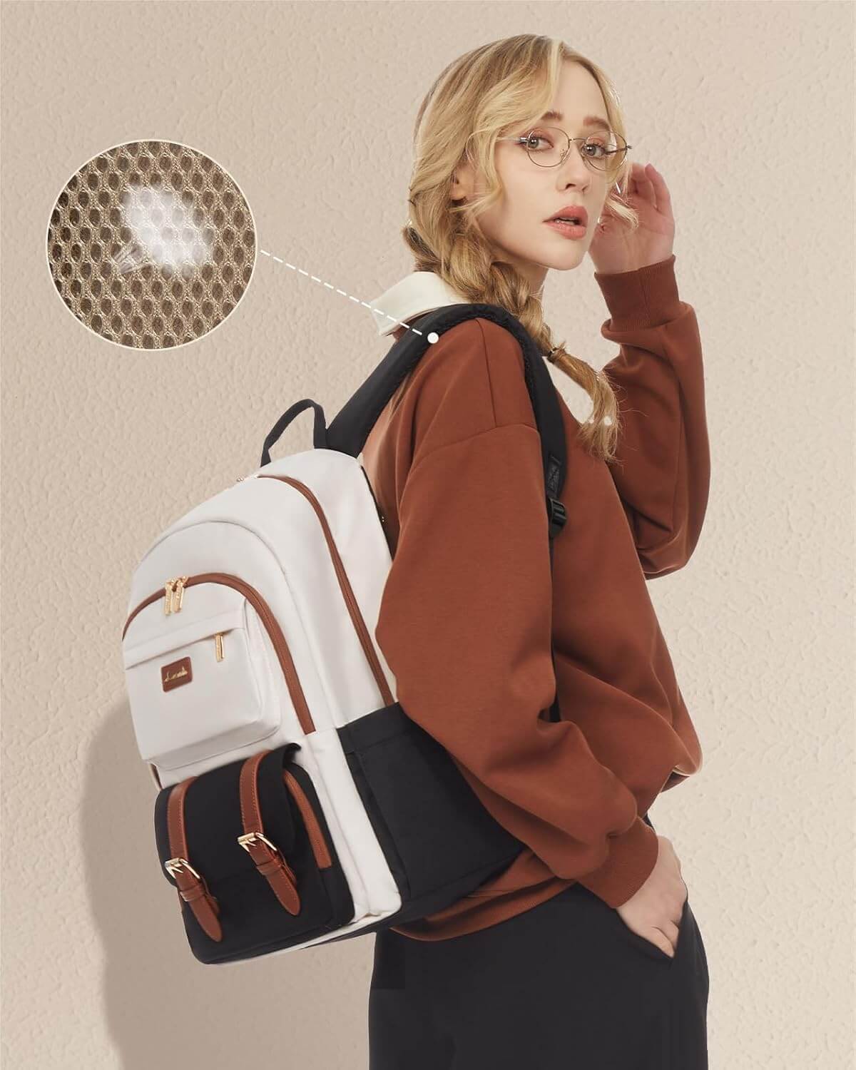 College Laptop Backpack, 15.6" 17.3" - Image 3