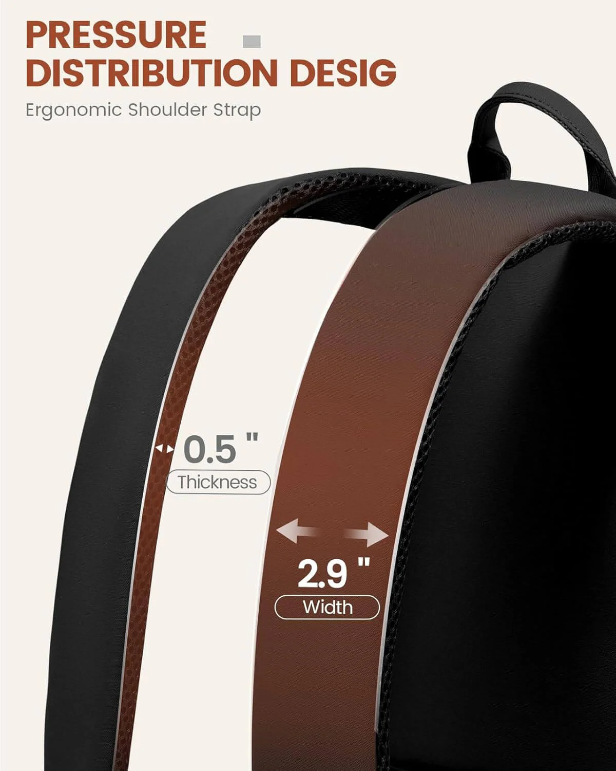College Laptop Backpack, 15.6" 17.3" - Image 5