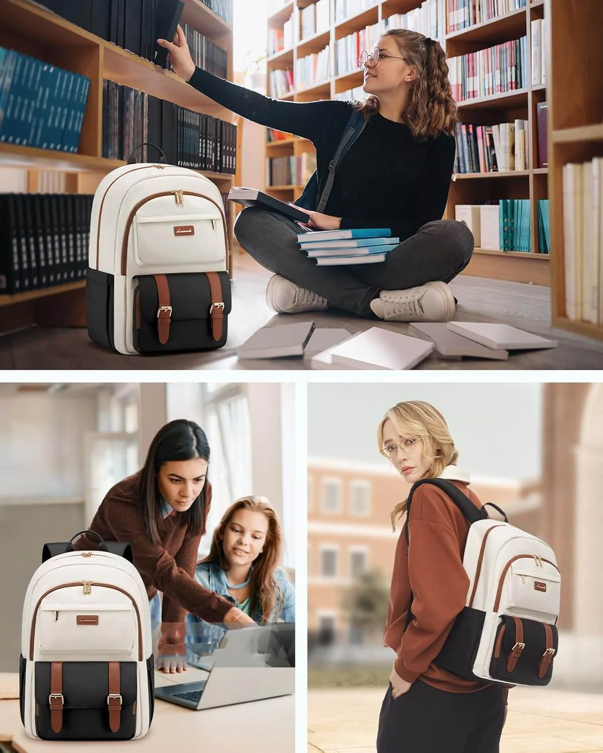 College Laptop Backpack, 15.6" 17.3" - Image 6