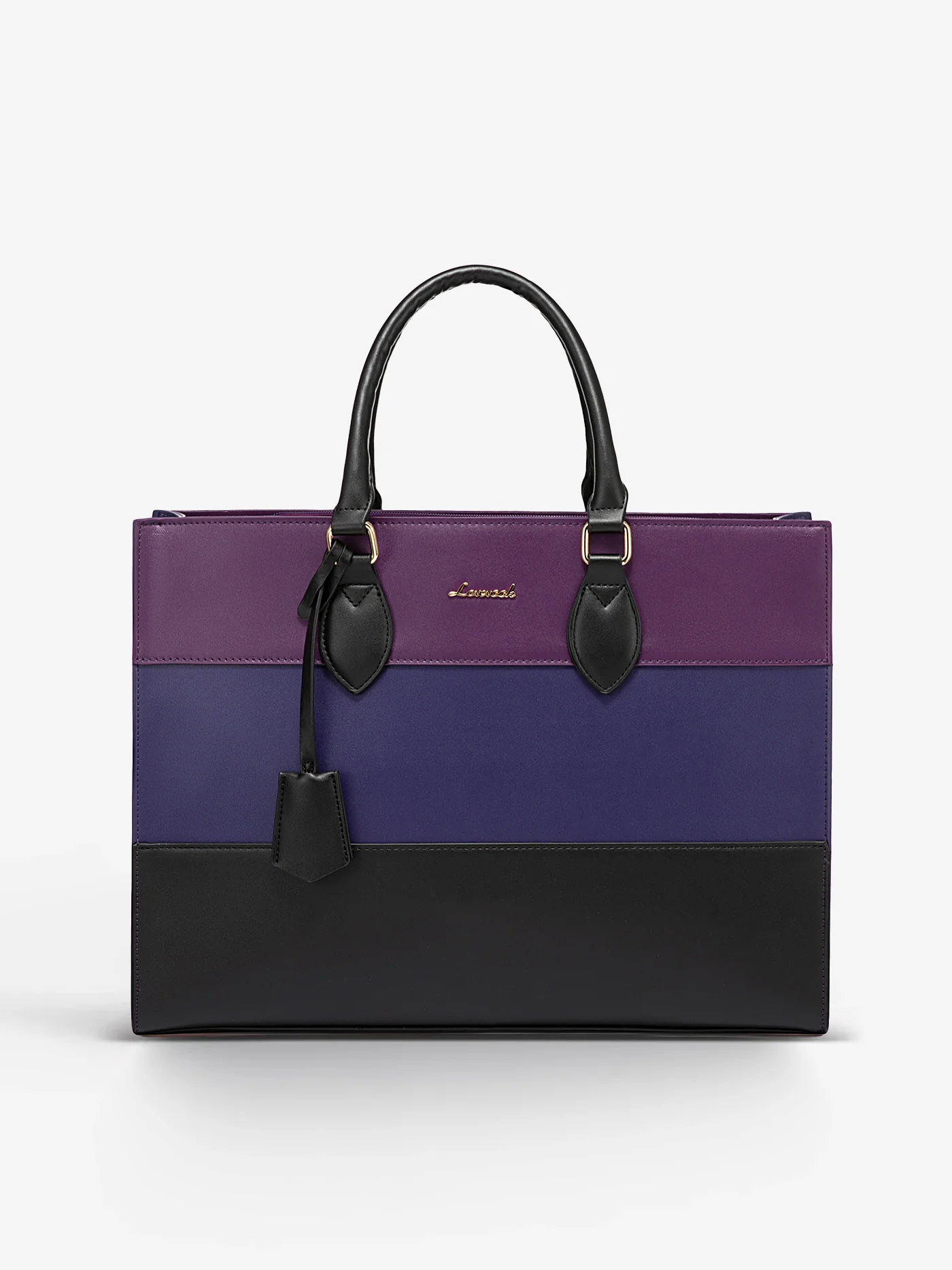 2Pcs Colorblock Laptop Tote Bag, 15.6" 17.3" - Image 10