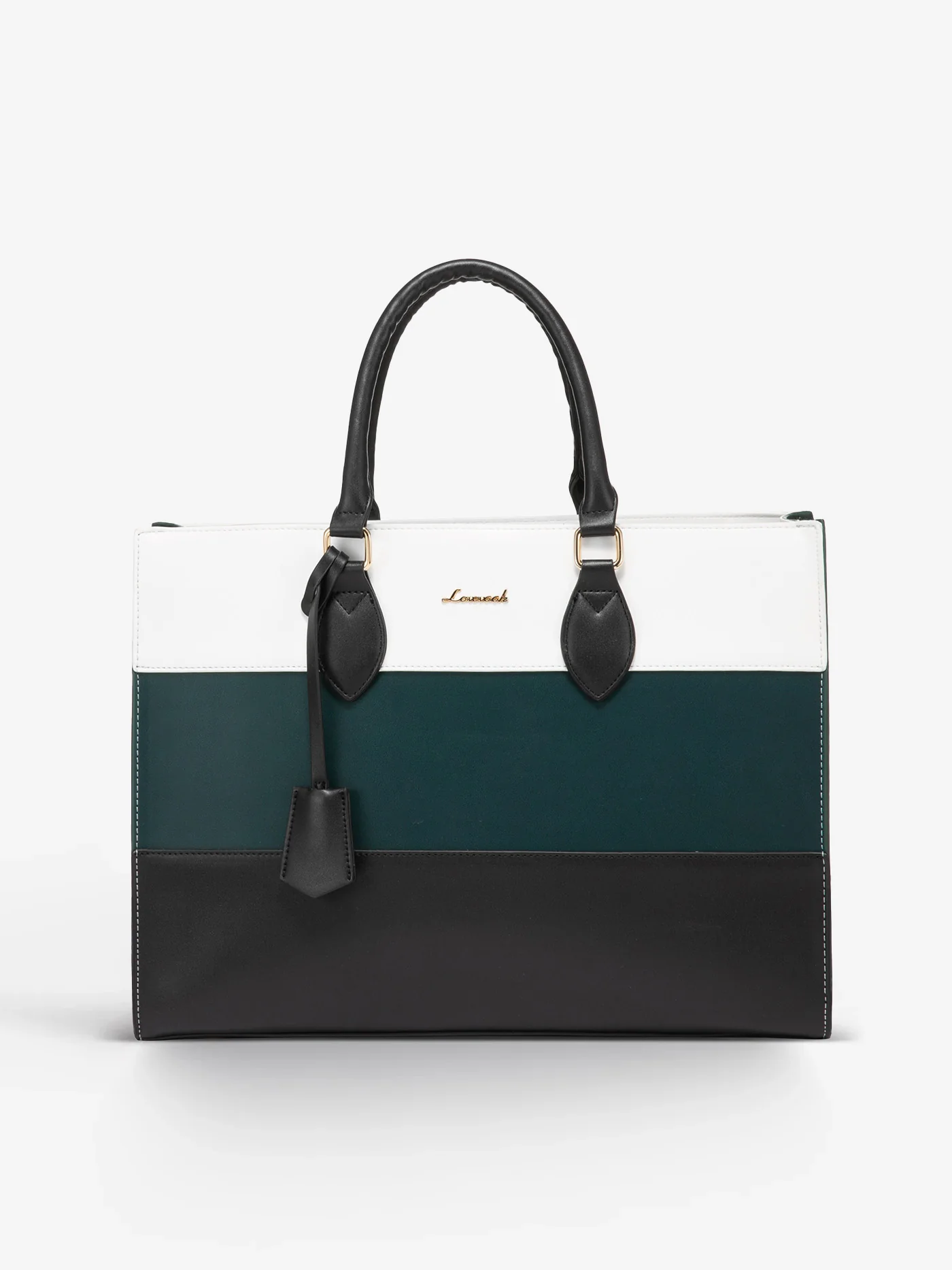 2Pcs Colorblock Laptop Tote Bag, 15.6" 17.3" - Image 13