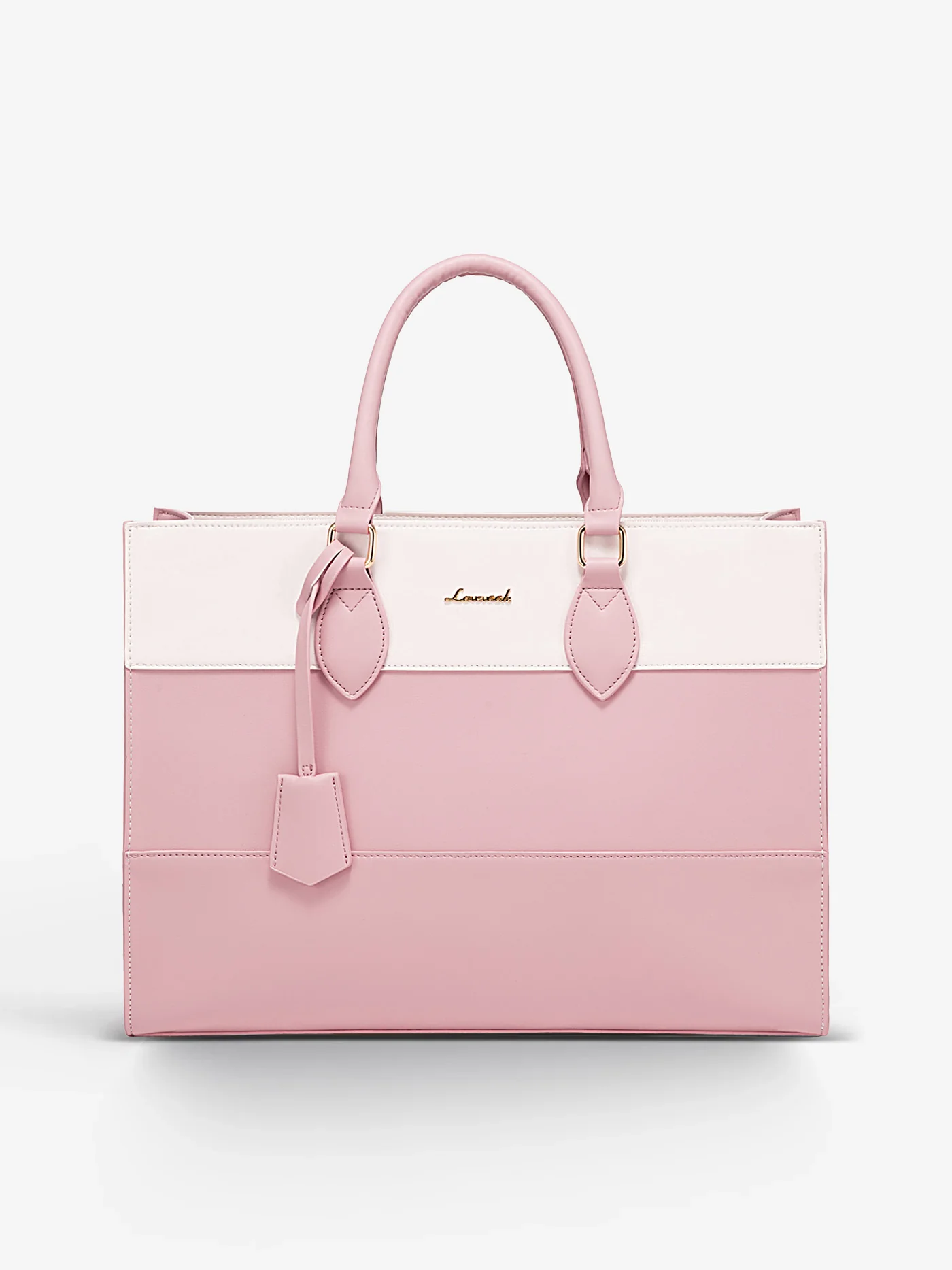 2Pcs Colorblock Laptop Tote Bag, 15.6" 17.3" - Image 9