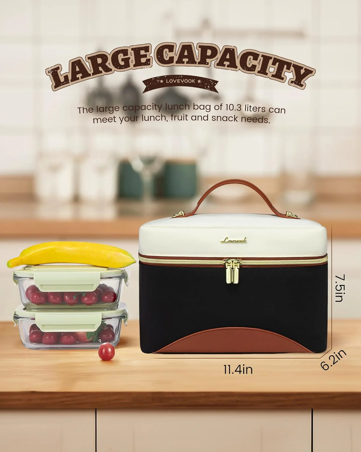 Cooler Lunch Bag with Adjustable Shoulder Strap - Image 4