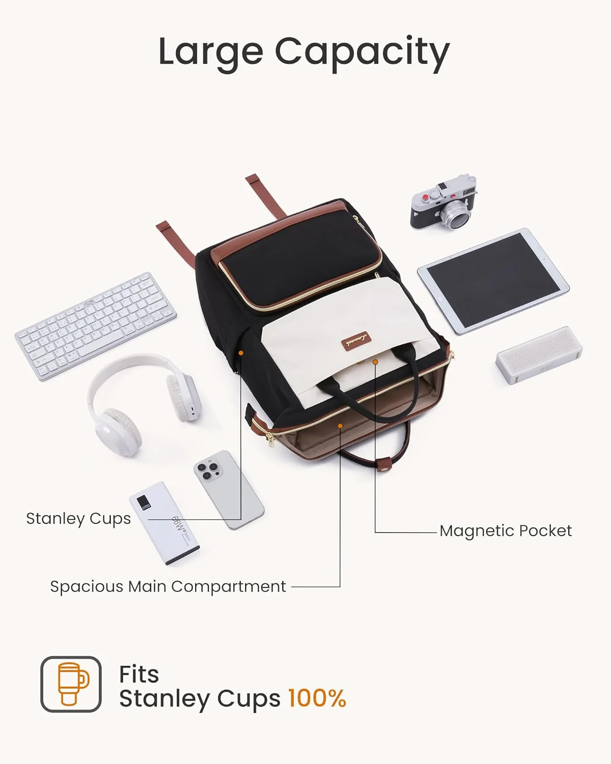 Cute Casual Laptop Backpack, 15.6" 17.3", 5000 - Image 6