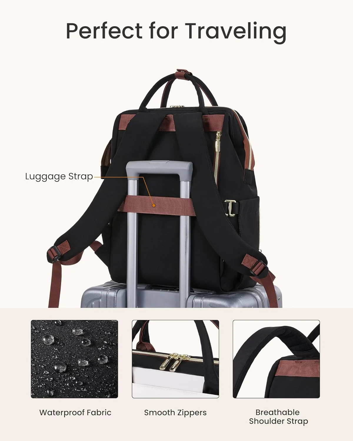 Cute Casual Laptop Backpack, 15.6" 17.3", 5000 - Image 7