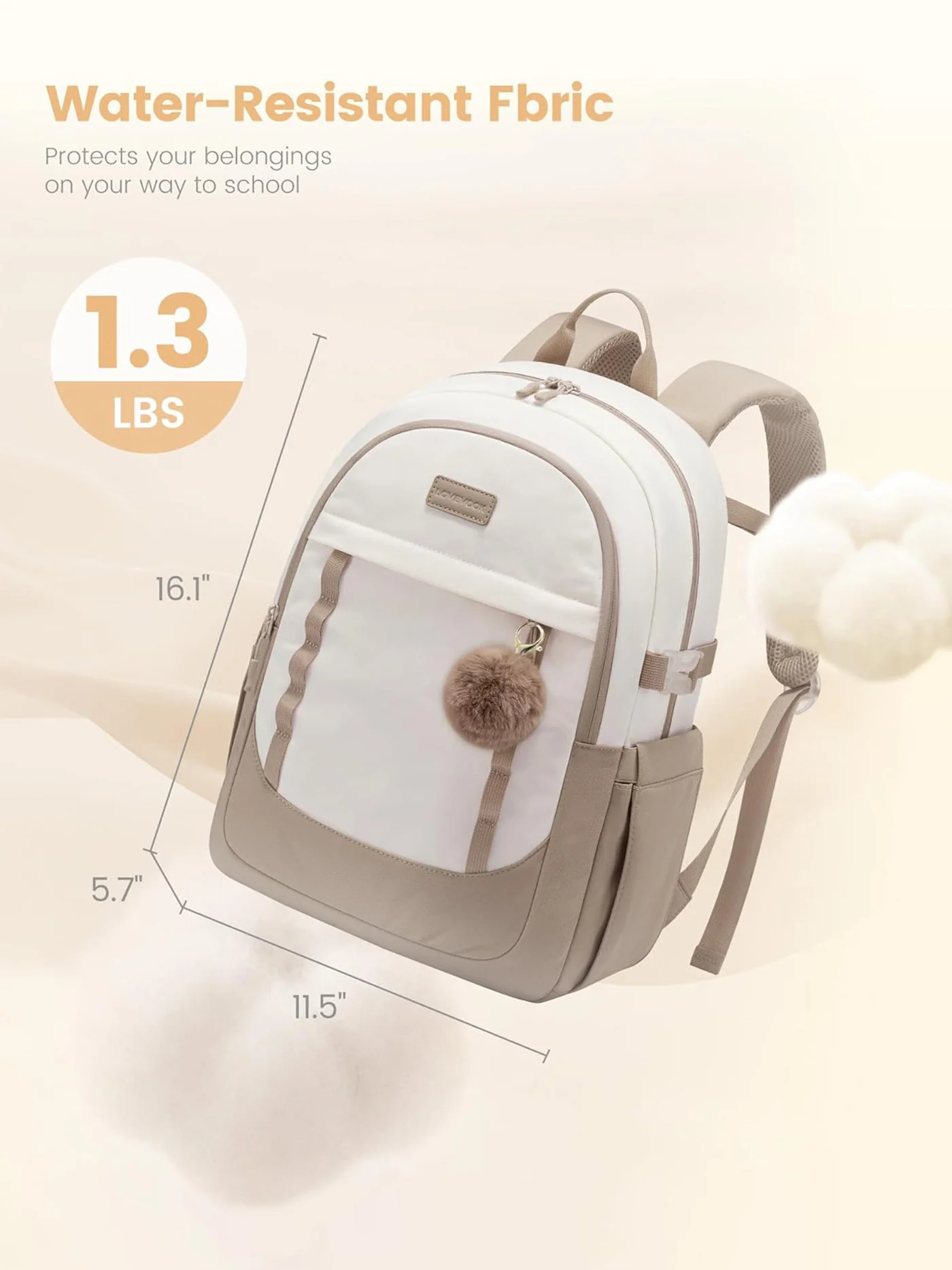 Cute School Backpack, 15.6", 5010 - Image 6