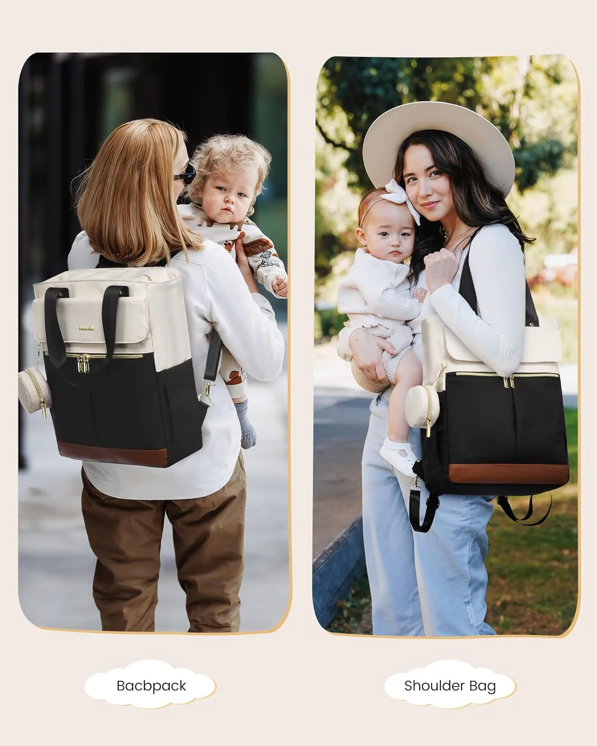 2Pcs Diaper Backpack - Urban 3 - Image 9