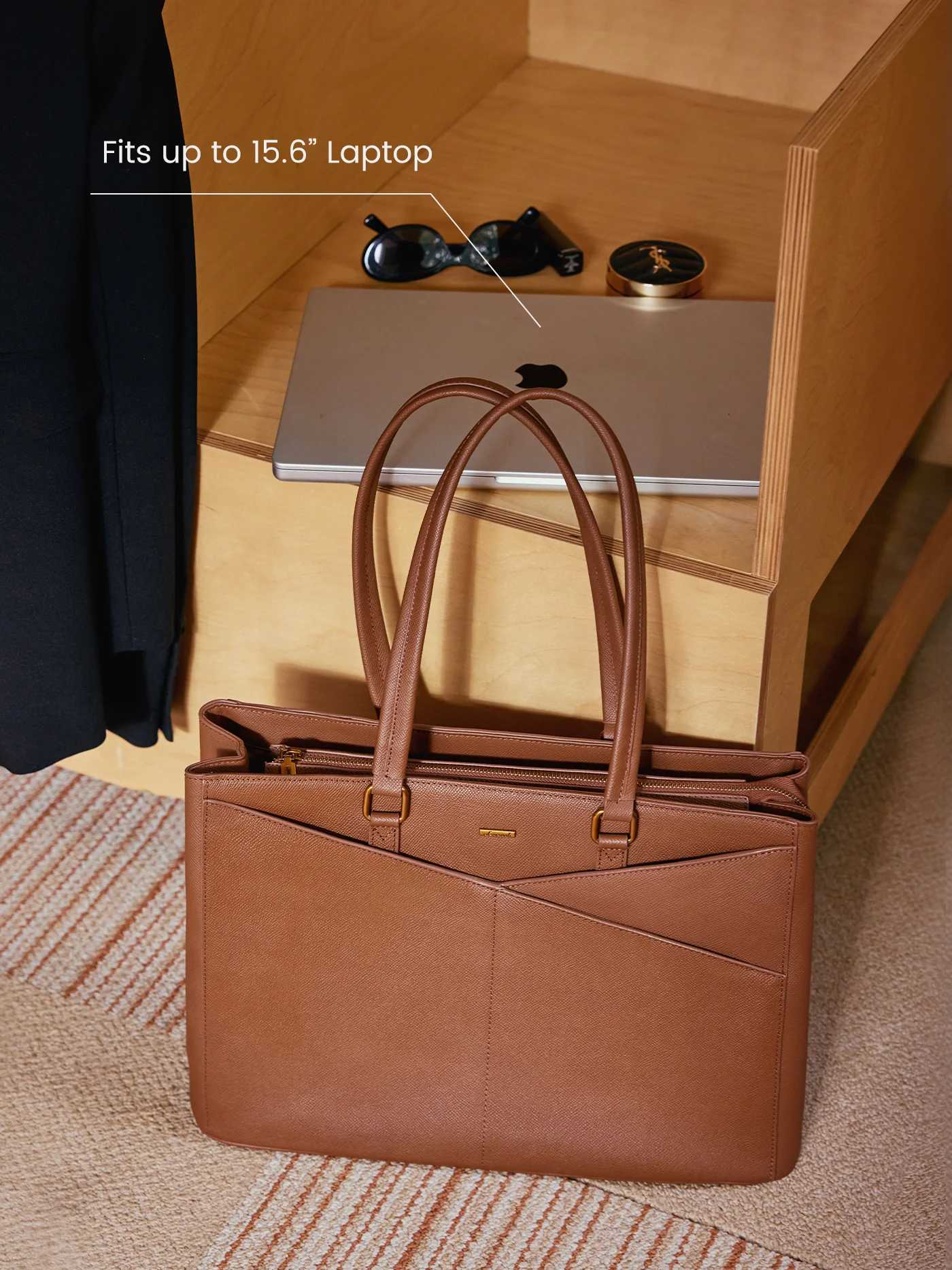 Elevate Top-Grain Leather Tote--100% Cowhide - Image 4