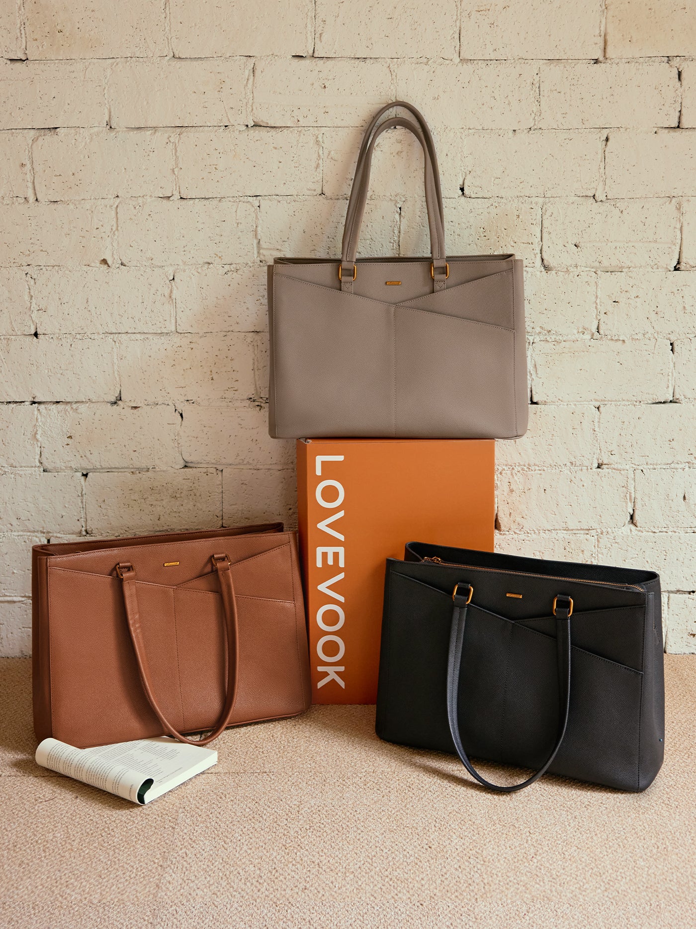 Elevate Top-Grain Leather Tote--100% Cowhide - Image 6