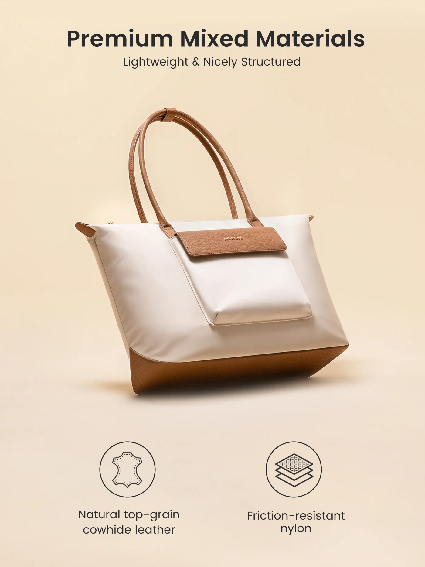 Grace Laptop Tote, Cloud Black (US ONLY) - Image 3