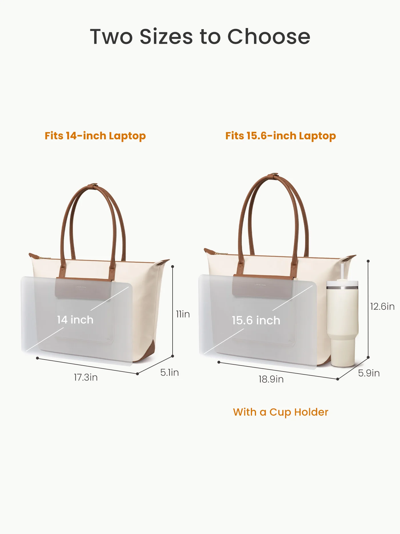 Grace Laptop Tote, Cloud Black (US ONLY) - Image 5